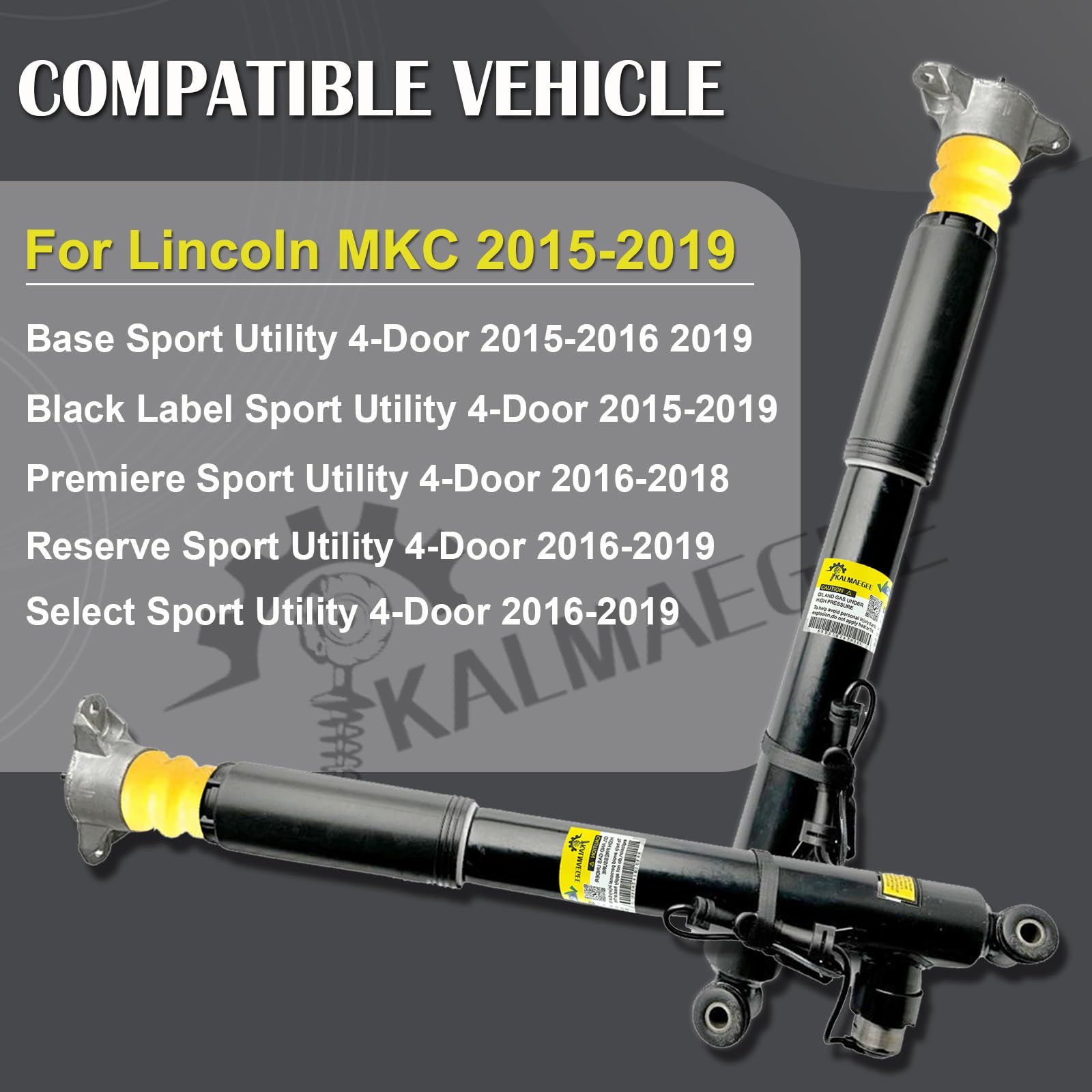 Amazon.com: Kalmaegee Pair Rear Shock Struts Assys w/Electronic