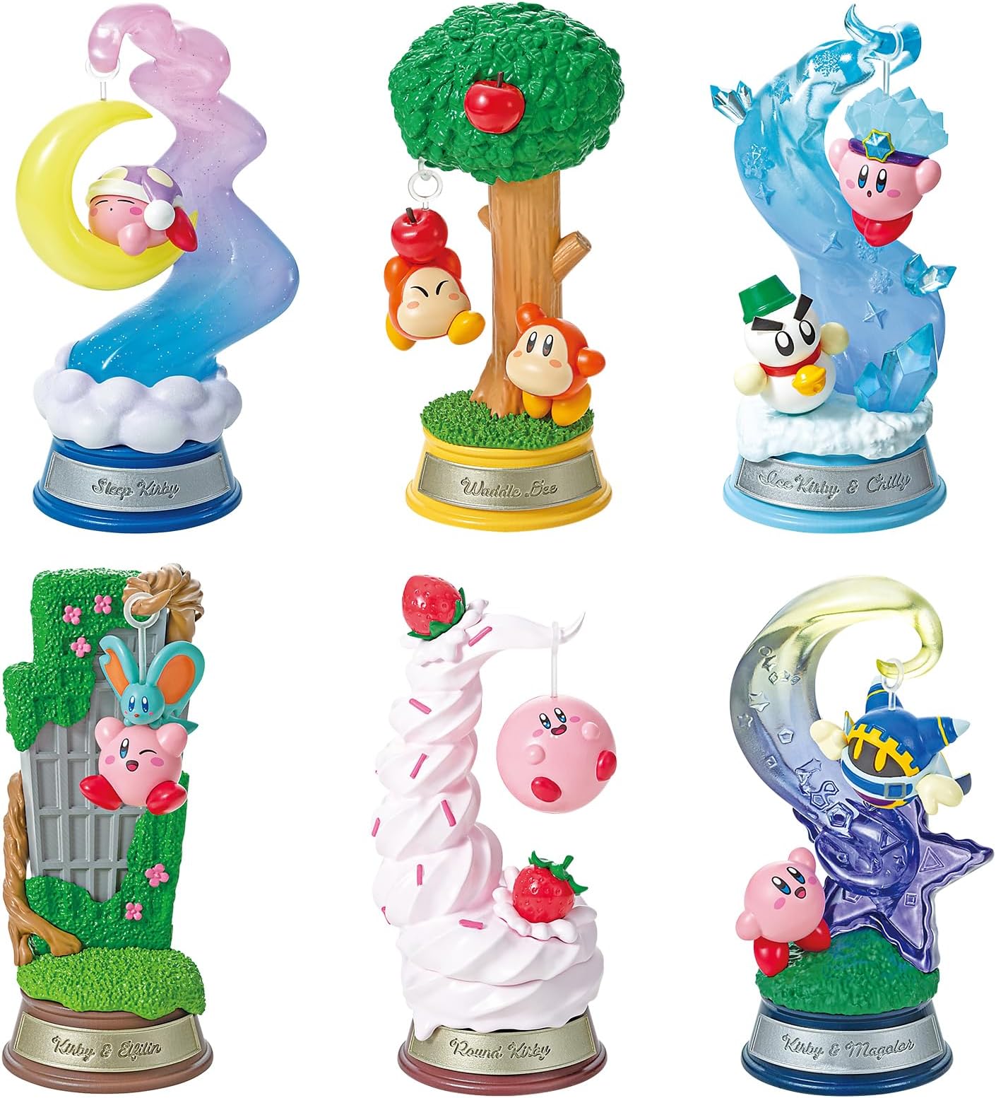 Re-Ment Swing Kirby in Dream Land Blind Box - Includes 1 of 6 Collectible Mini Figurines - Fun and Versatile Decoration