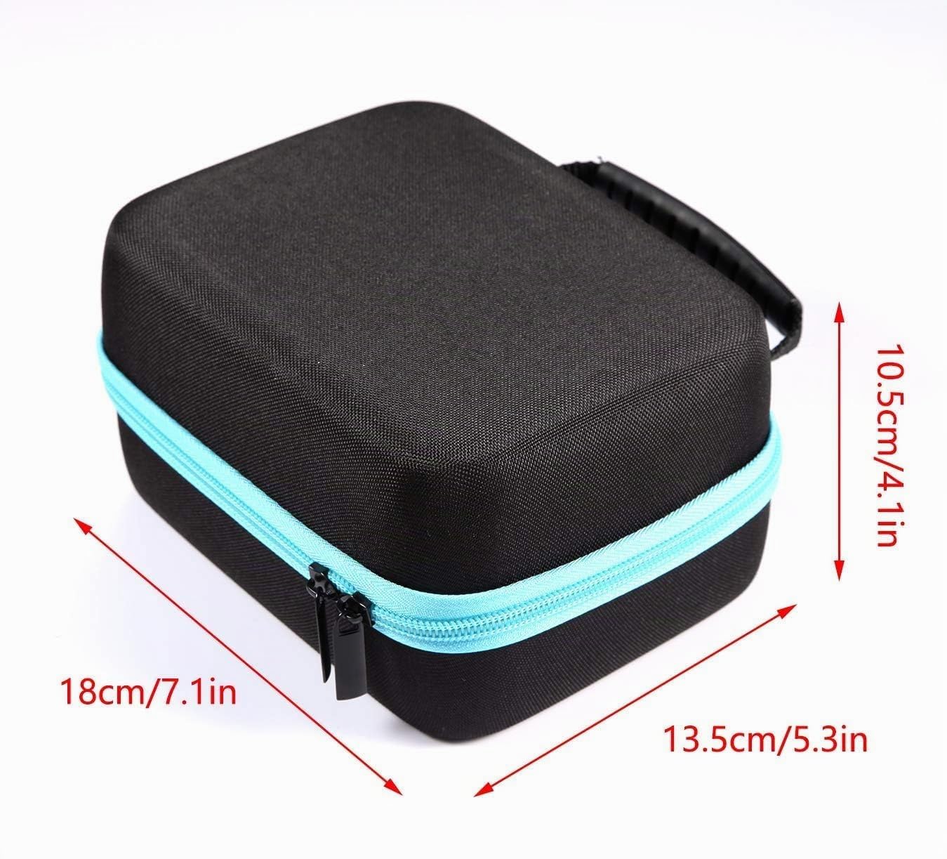 Aufbewahrungsbox mit Griff für ätherische Öle 44 Slots Schwarz ätherische Öle Aufbewahrungskoffer tragbare ätherisches Öl Travel Box Halter Organizer