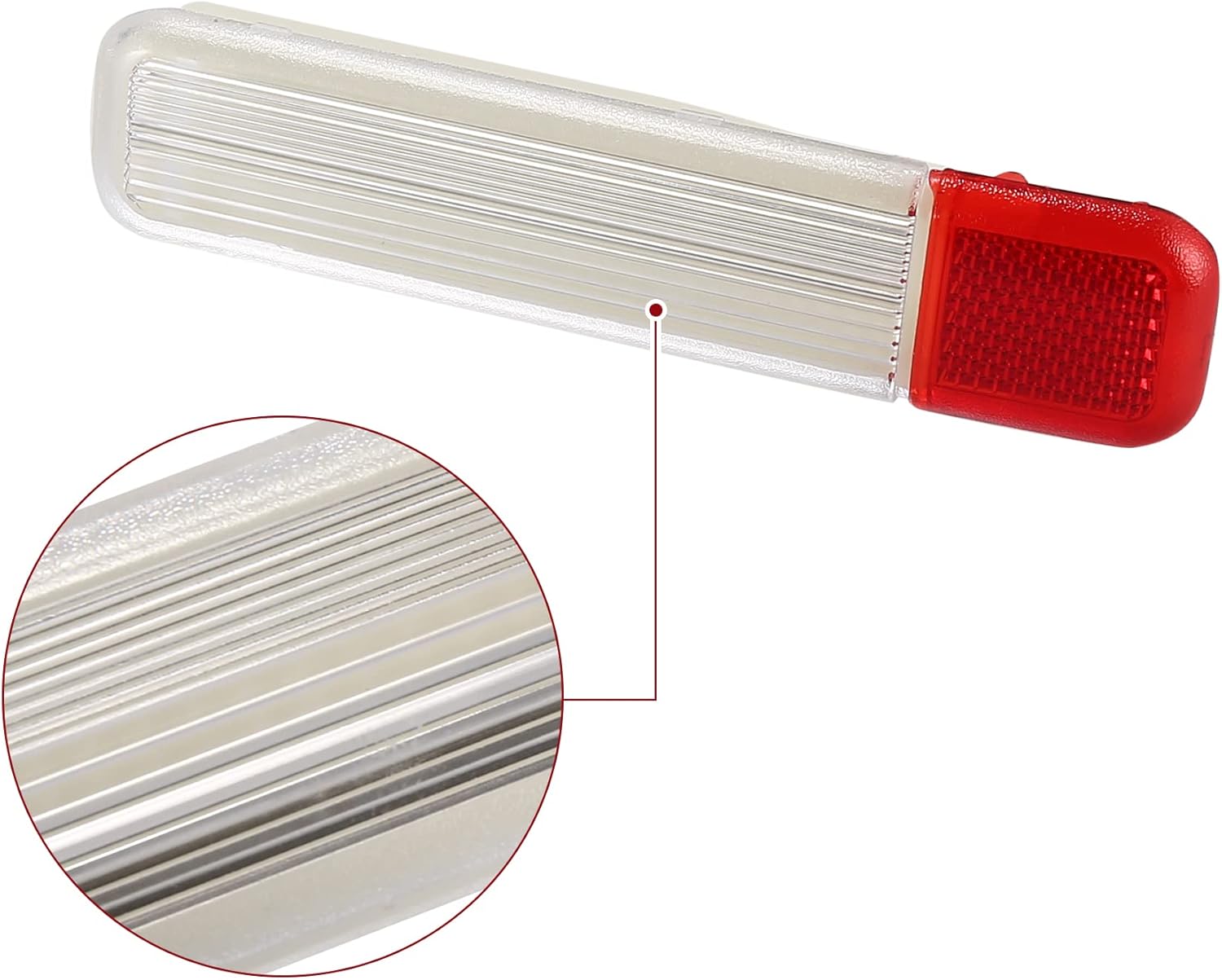 X AUTOHAUX Pair Interior Door Panel Courtesy Light Lens Cover Warning Light Lamp Housing for Chevrolet Silverado for GMC Sierra 2001-2006 for Cadillac Escalade 2002-2006 Clear White 15021517