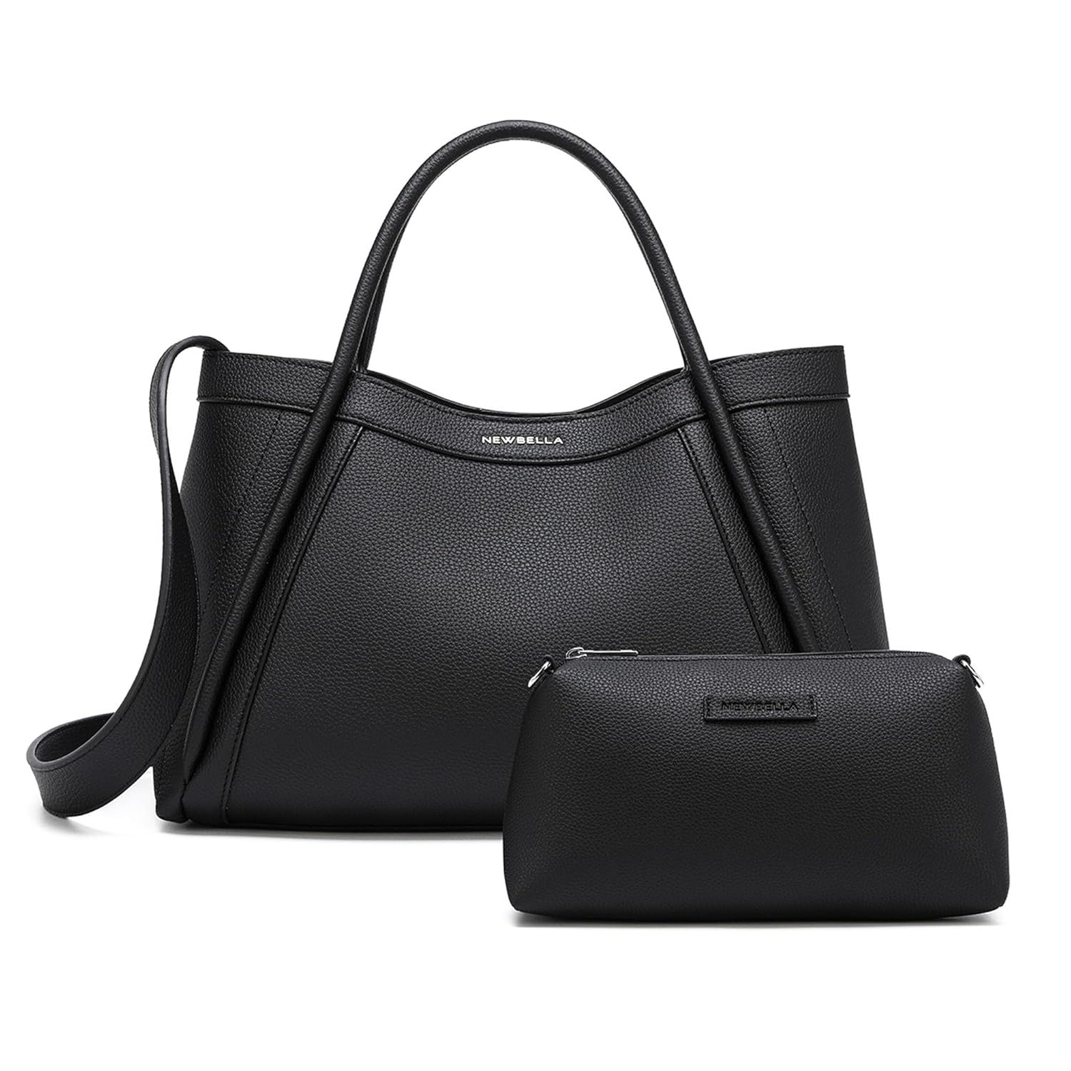 NEWBELLA Kelly Vegan Leather Tote Bag for Women - Stylish Versatile Commute Top Handle Bag Hobo Shoulder Handbag