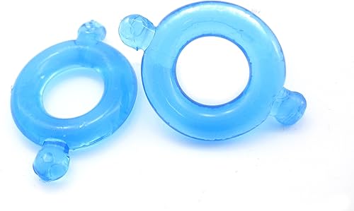 M2 M Cock Ring, Elastómero, pequeño, 2 piezas, azul