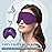 ZGGCD Sleep Mask for Side Sleeper, Light Blocking Sleeping Eye Mask for Women Men, 3D Contoured Cup Night Blindfold, Luxury Eye Cover Eyeshade with Adjustable Strap for Travel, Nap, Purple