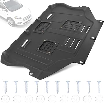 Engine Splash Shield Guard Compatible with 2013-2019 Ford Escape Engine Splash Guards Suitable for Lincoln MKC 2015-2019 Under Engine Cover Mud Flaps