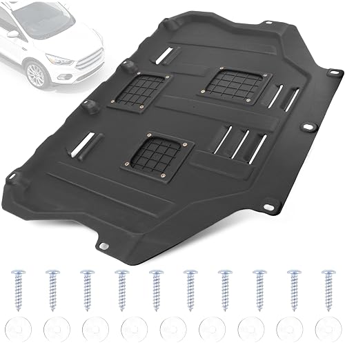 Engine Splash Shield Guard Compatible with 2013-2019 Ford Escape Engine Splash Guards Suitable for Lincoln MKC 2015-2019 Under Engine Cover Mud Flaps