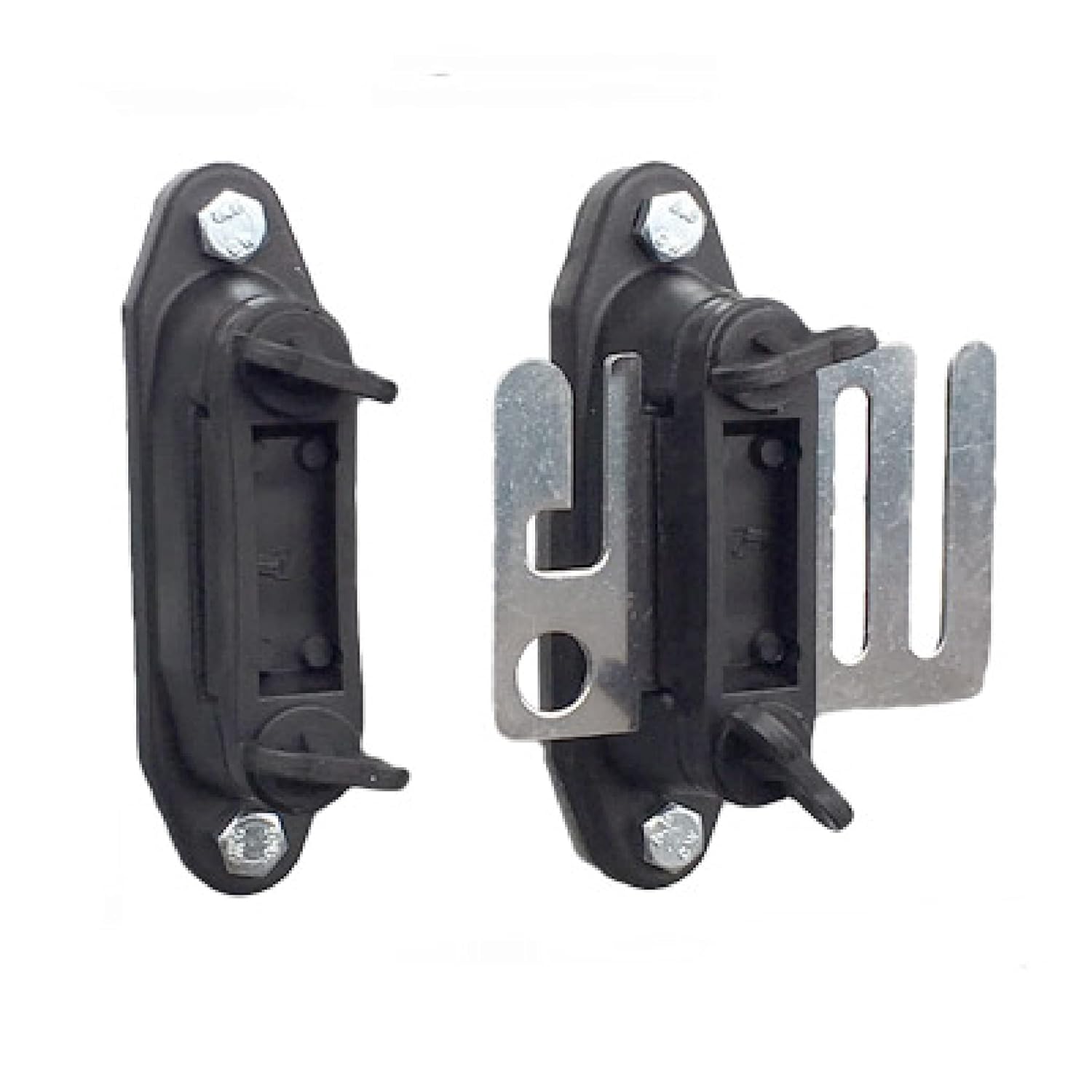 KuGuo Electric Fence Wooden Post Plastic Corner Clamp Insulator for Electric Tape 24P Black