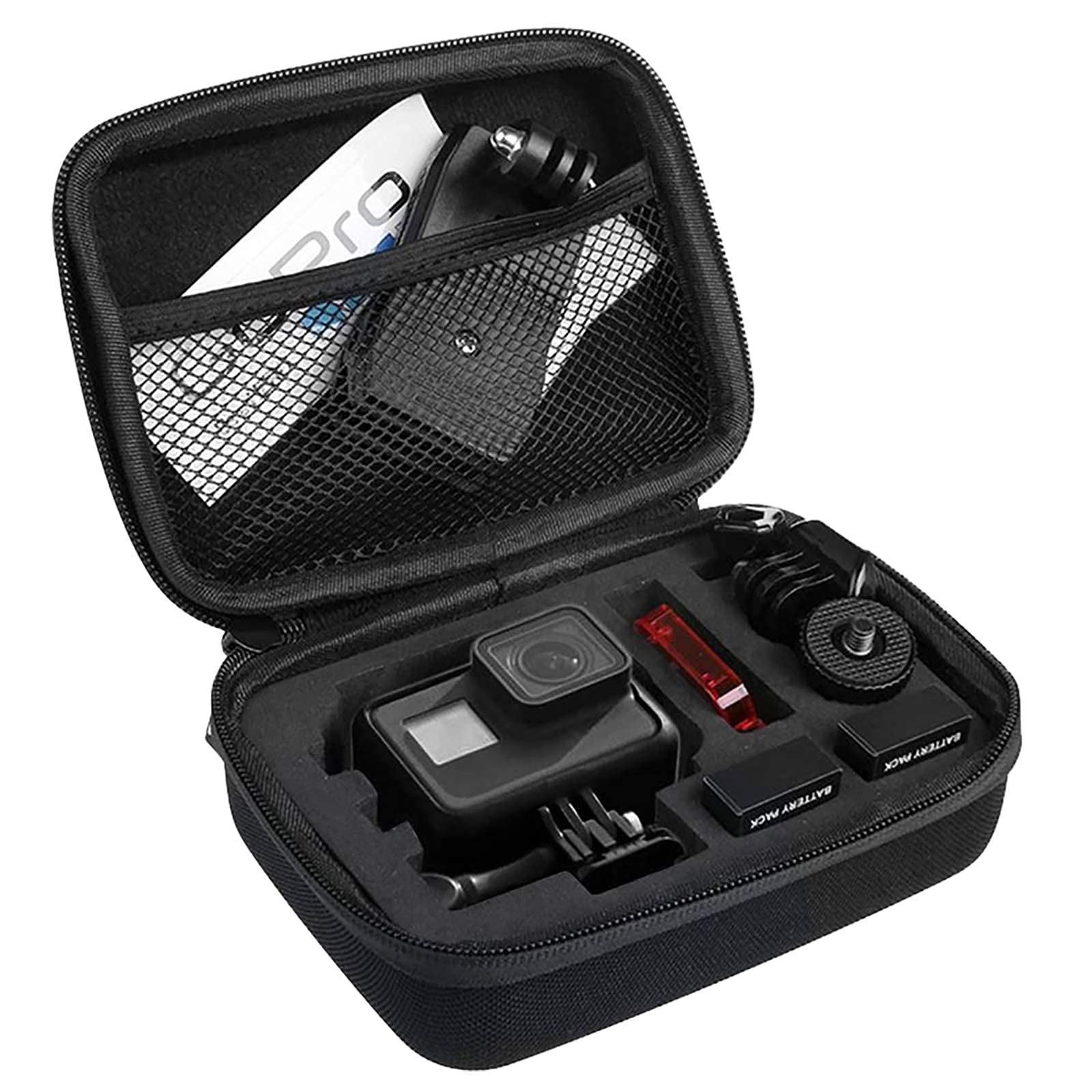 QIMEI-SHOP Etui transportowe i podróżne kompatybilne z GoPro Hero 8/7/6/5/4/3+/3/2 Osmo Action Aparaty i akcesoria Czarny Mały