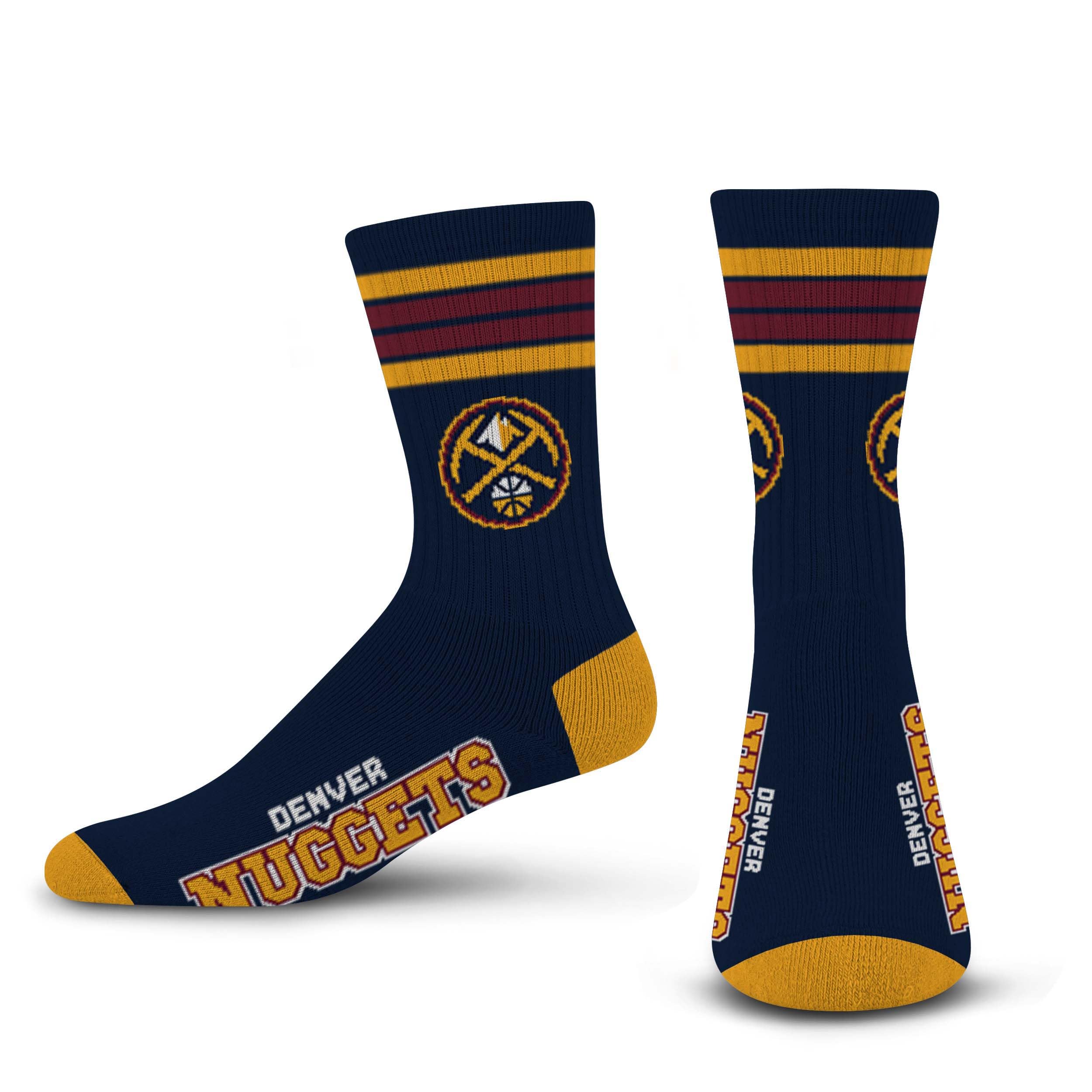 For Bare Feet 4 Stripe Deuce NBA Crew Sock