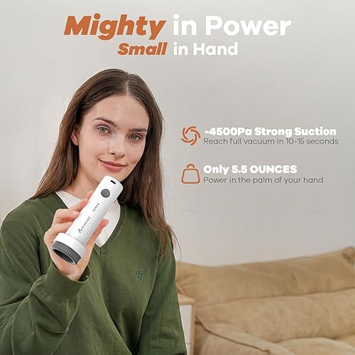 Miniatura 3 de Bolsas de almacenamiento al vacío para viajes con bomba de aire recargable inalámbrica, paquete de 8 bolsas de compresión esenciales de viaje