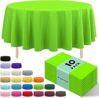 Vista 8 de Paquete de 10 manteles desechables de plástico premium de 54 x 108 pulgadas, mantel rectangular para mesa, para cumpleaños, bodas, Navidad, Beige