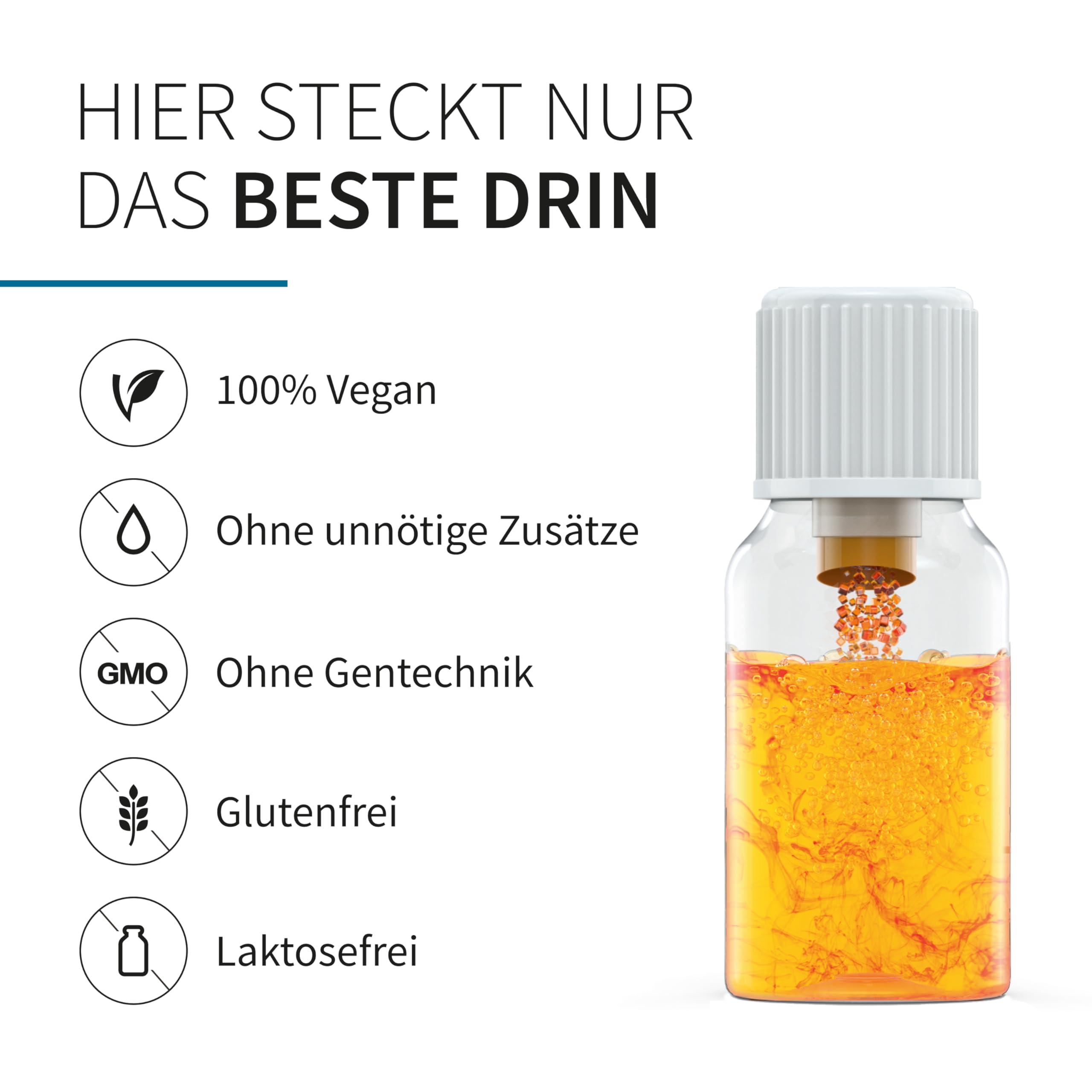 basics B12 + B-Komplex mit allen 8 B-Vitaminen - Hochdosiert mit 500mcg Vitamin B12 - für mehr Energie und Unterstützung des Nervensystems - 30 Trinkflaschen - 10ml pro Tagesdosis – Vegan - 4er Pack