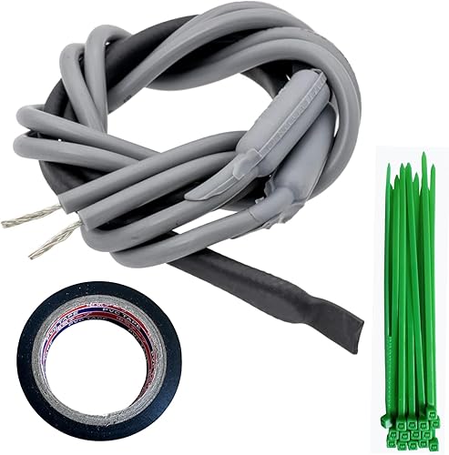 Bobina de calefacción secundaria SH502 mejorada para drenaje y calentador de puerta, 32 pulgadas de largo, 120 V 15 W, para descongelación de