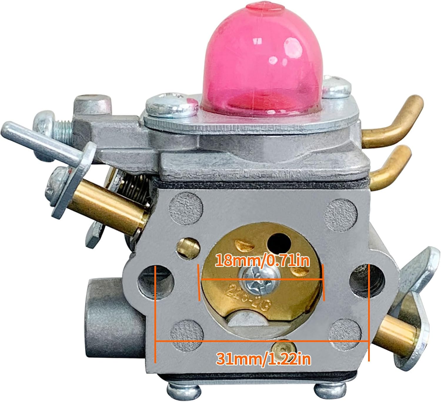 Ruixing OEM 531127910 Carburetor for Husqvarna 130L 330LK 130C Gas String Trimmer, Straight Shaft Gas Weed Eater 28cc 2-Cycle engine