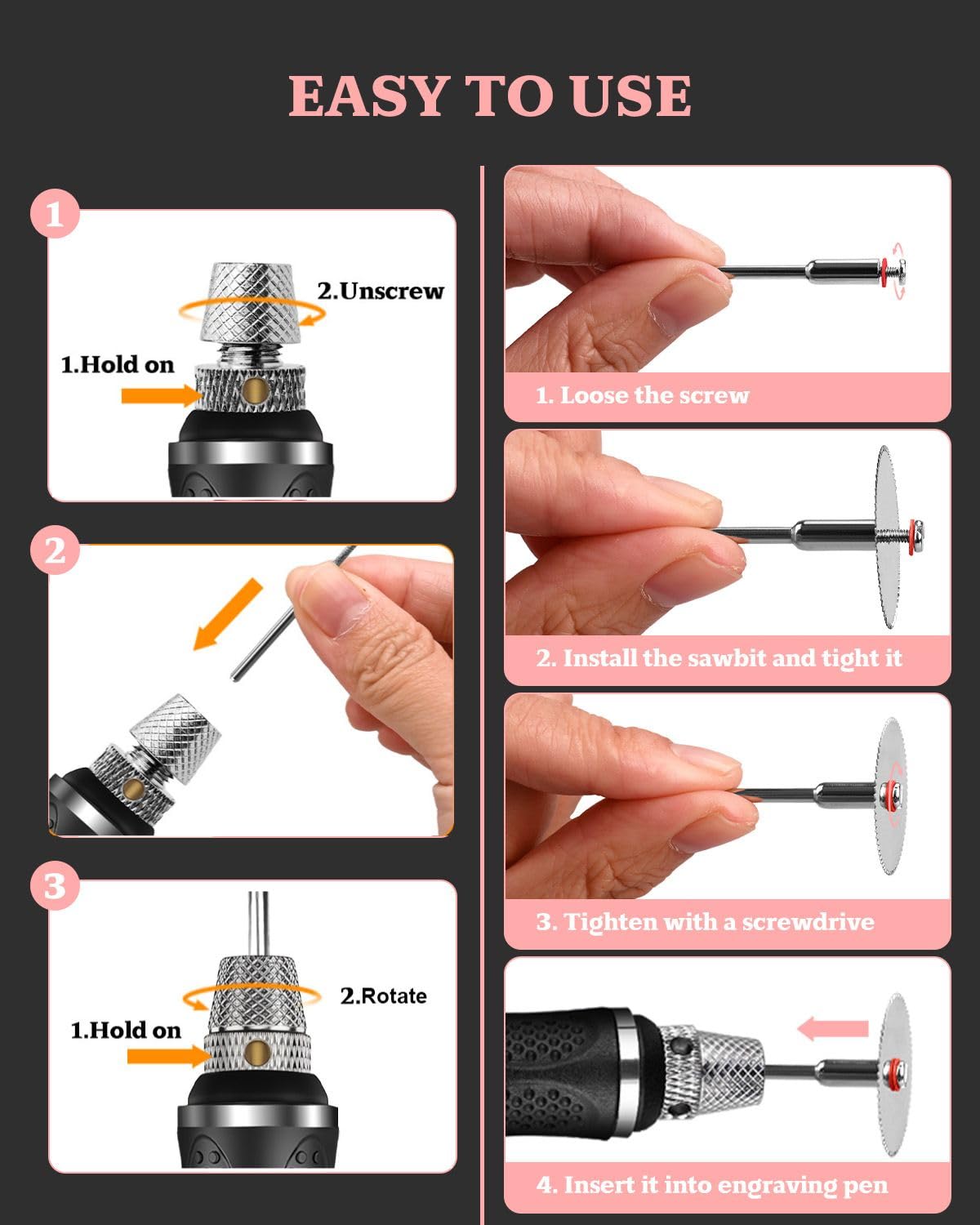 Cordless Engraving Pen - DIY Art & Craft Kit -6