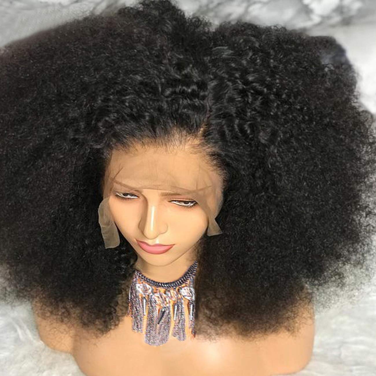 Curly afro wig human hair Clearance