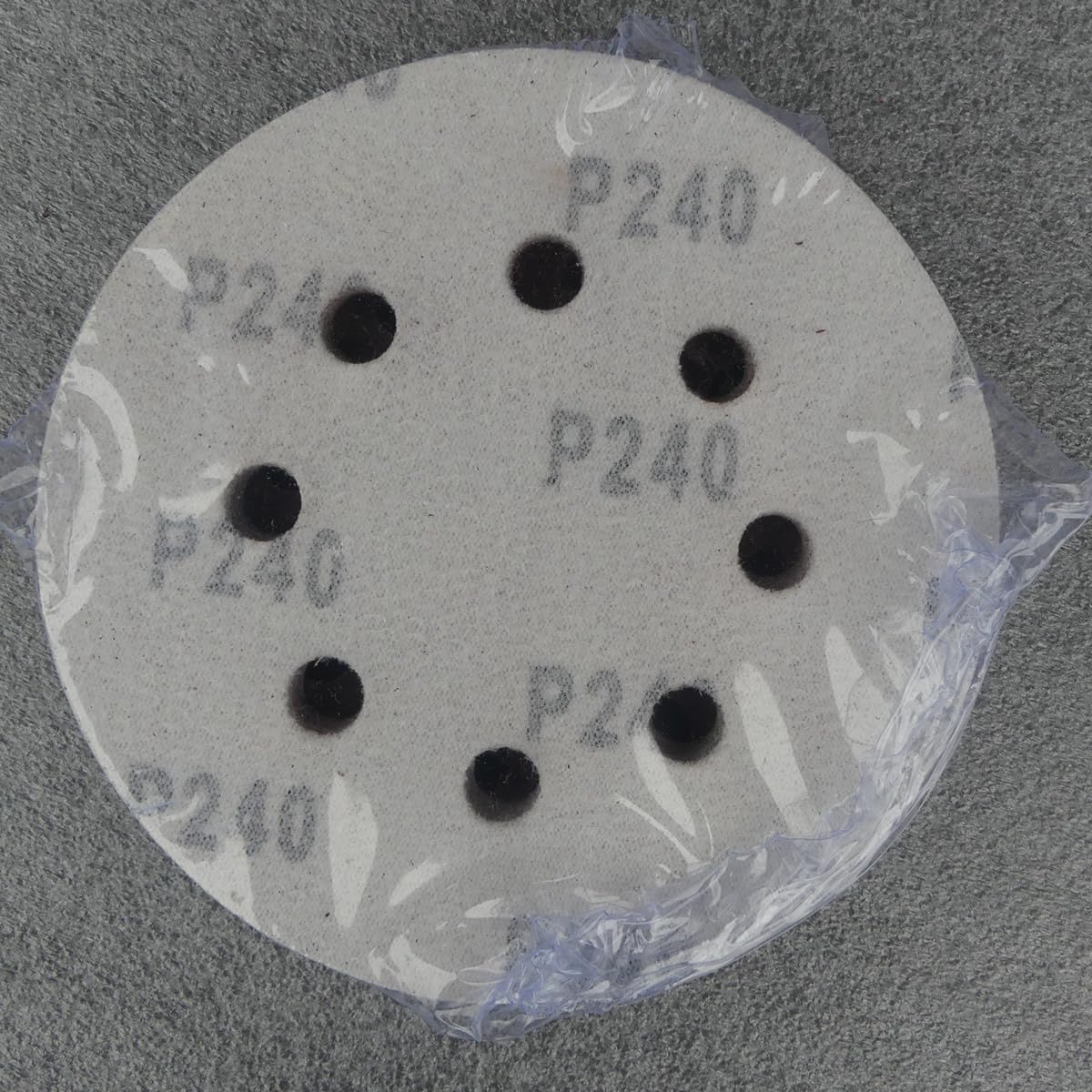 25 x Discos de lija KLETT Ø 125 mm, grano (a elegir), P40 - P240 con 8 agujeros, lijadora en seco, jirafa, lijadora de cuello largo, lijadora excéntrica (grano P240)