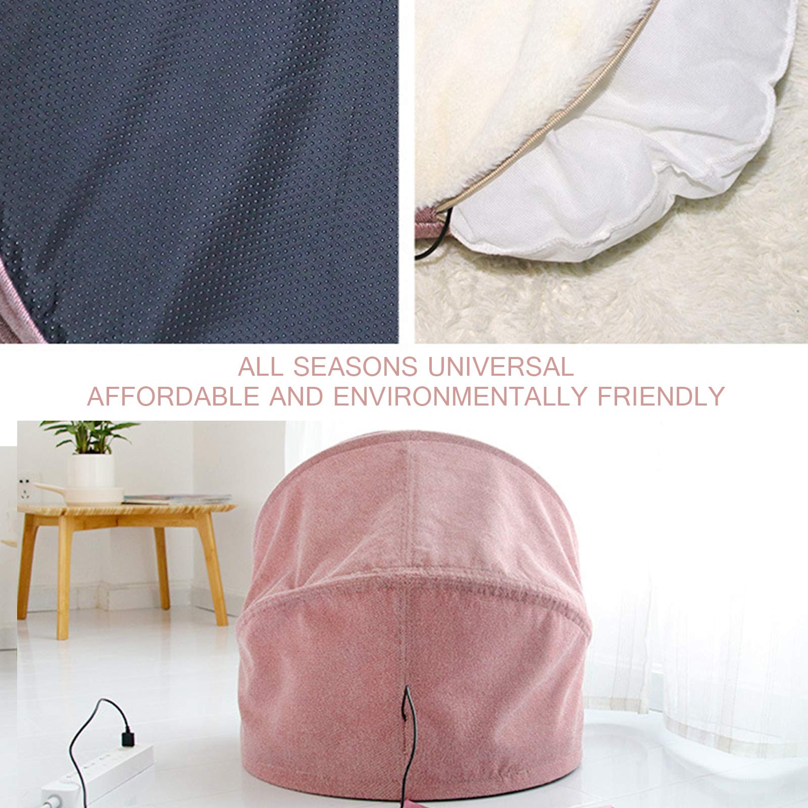 Cama para Mascotas,Manta Eléctrica para Gato/Perro Interior, Almohadilla Térmica para Mascotas con Una Alfombra Suave para Mascotas, Alfombrilla De Calentamiento Interior