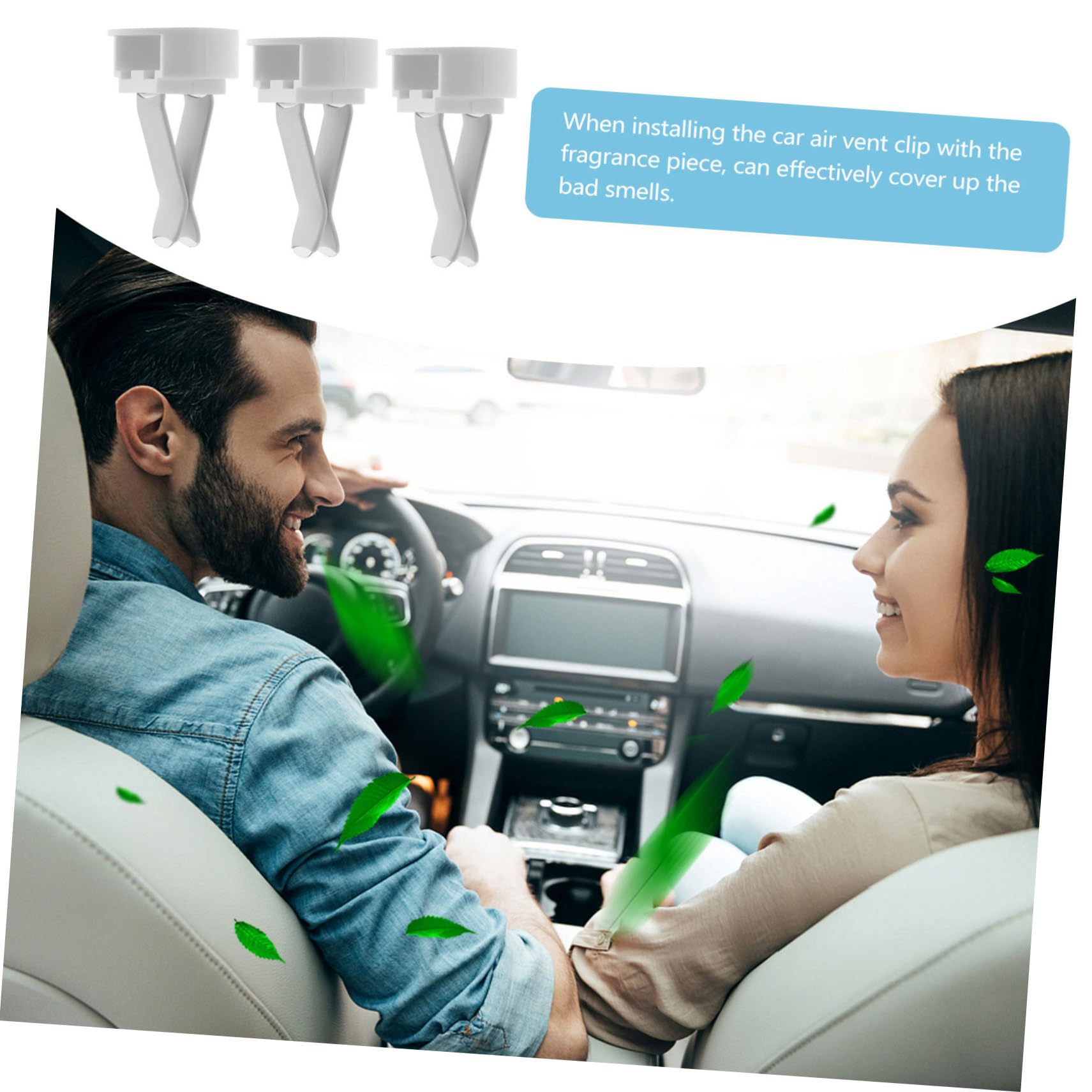 Ciieeo 100pezzi Clip per Bocchette D'aria Auto Clip per Diffusore D'aria per Bocchette D'aria Accessori per Condizionatore D'aria per Deodorante