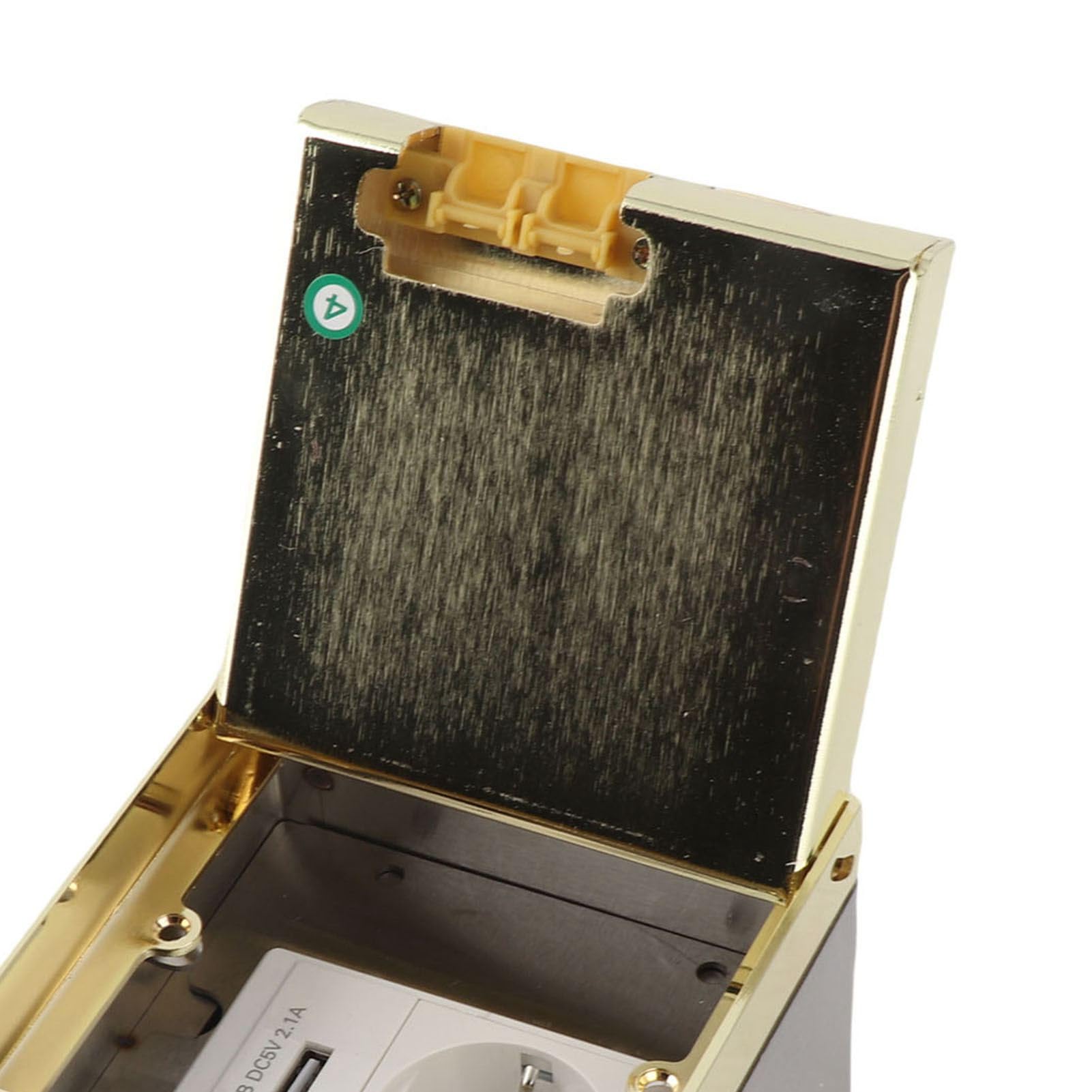 AUNMAS Scatola di Derivazione da Incasso a Pavimento, in Acciaio Inossidabile, con Porta USB e Potenza 4000 W per Casa e Ufficio