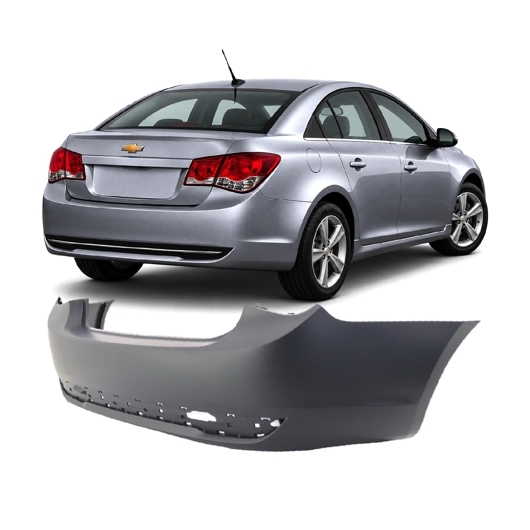 FitParts Compatible with Chevrolet Cruze 2011–2016 Rear Bumper Cover