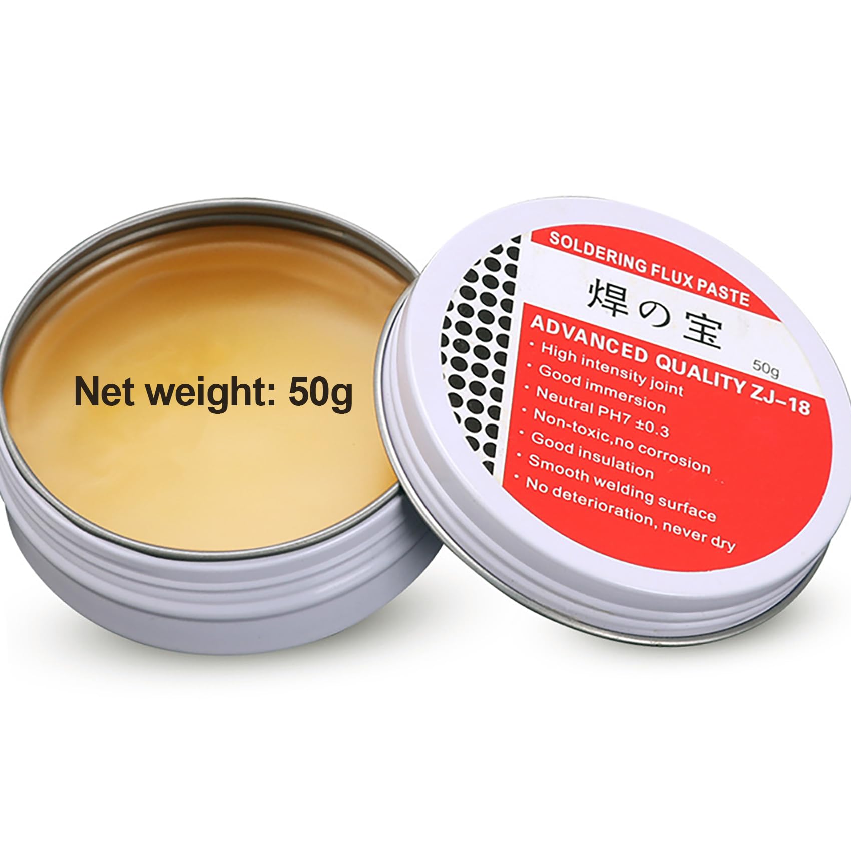 1 Pezzi 50g Flussante per Saldatura a Stagno,Pasta Saldante Stagno,Pasta Saldante,Flussante,Pasta per Saldare a Stagno,Per Saldare Componenti a Montaggio Superficiale (Net:50g)