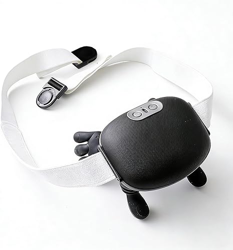 Portable Heated Massager, Deep Tissue 4D Kneading Neck and Back Massage Pillow, Cordless Electric Shiatsu Massager for Pain Relief and Muscle