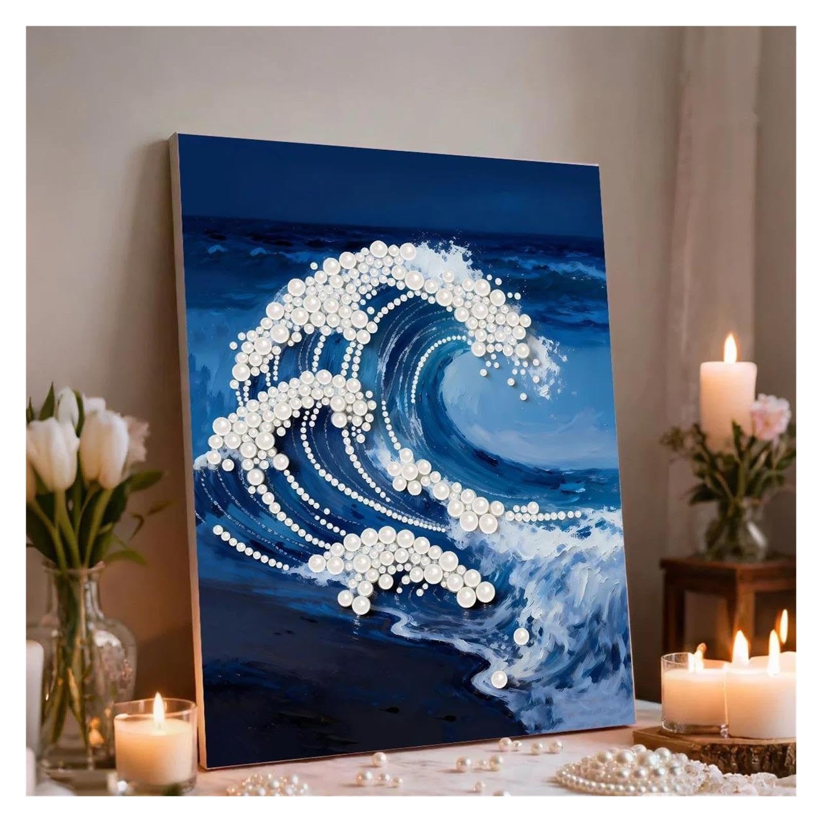 1 kit artistico con perle incorniciate for una facile decorazione fai-da-te