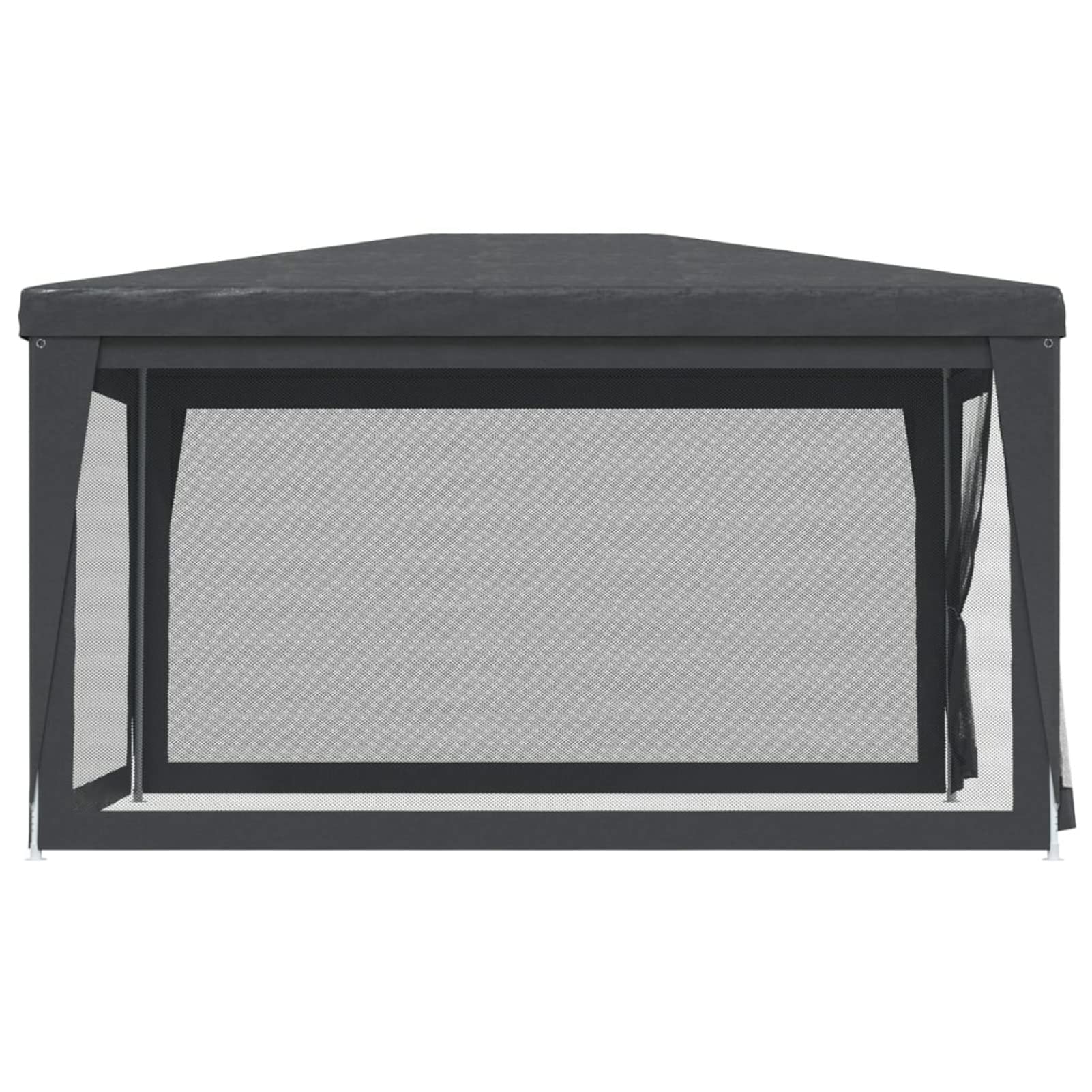 Tente de jardin 3 x 4 m Gazebo pour jardin tonnelle avec 4 parties latérales moustiquaire avec fermeture éclair protection UV pour patio extérieur événements fête gris anthracite