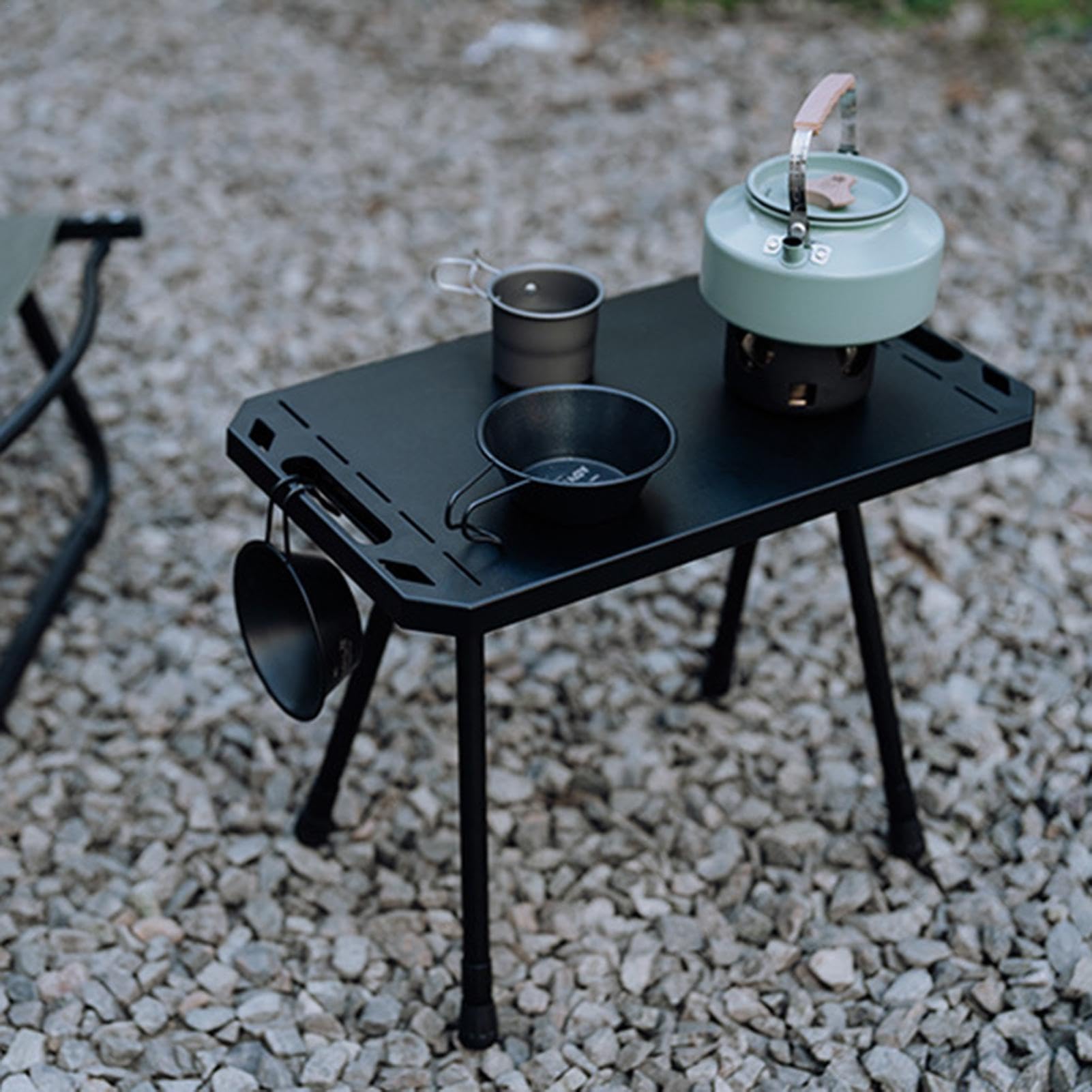 Mesa de camping plegable, mesa de playa portátil, mesa de camping para