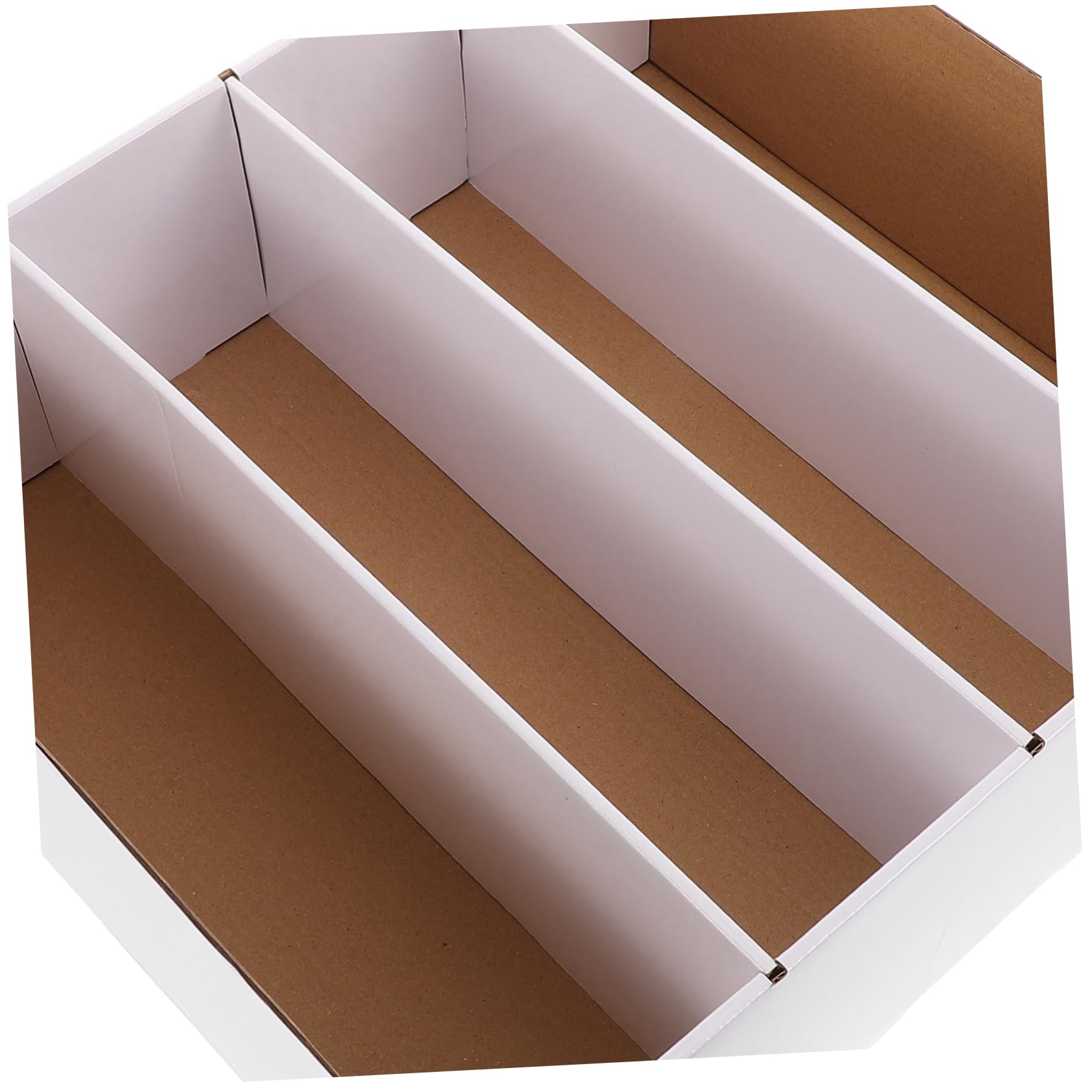 Card Box per Carte da Gioco in Carta Bianco con Scomparti