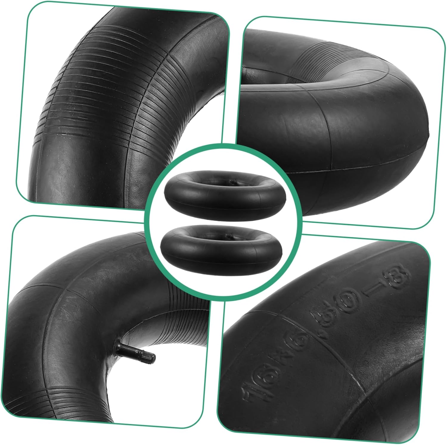 2 Pcs Pneumatic Inner Tubes for Lawn Mowers Wheelbarrows Tractor Tires Easy to Install Heavy Duty Tire Tubes and Versatile Equipment Use