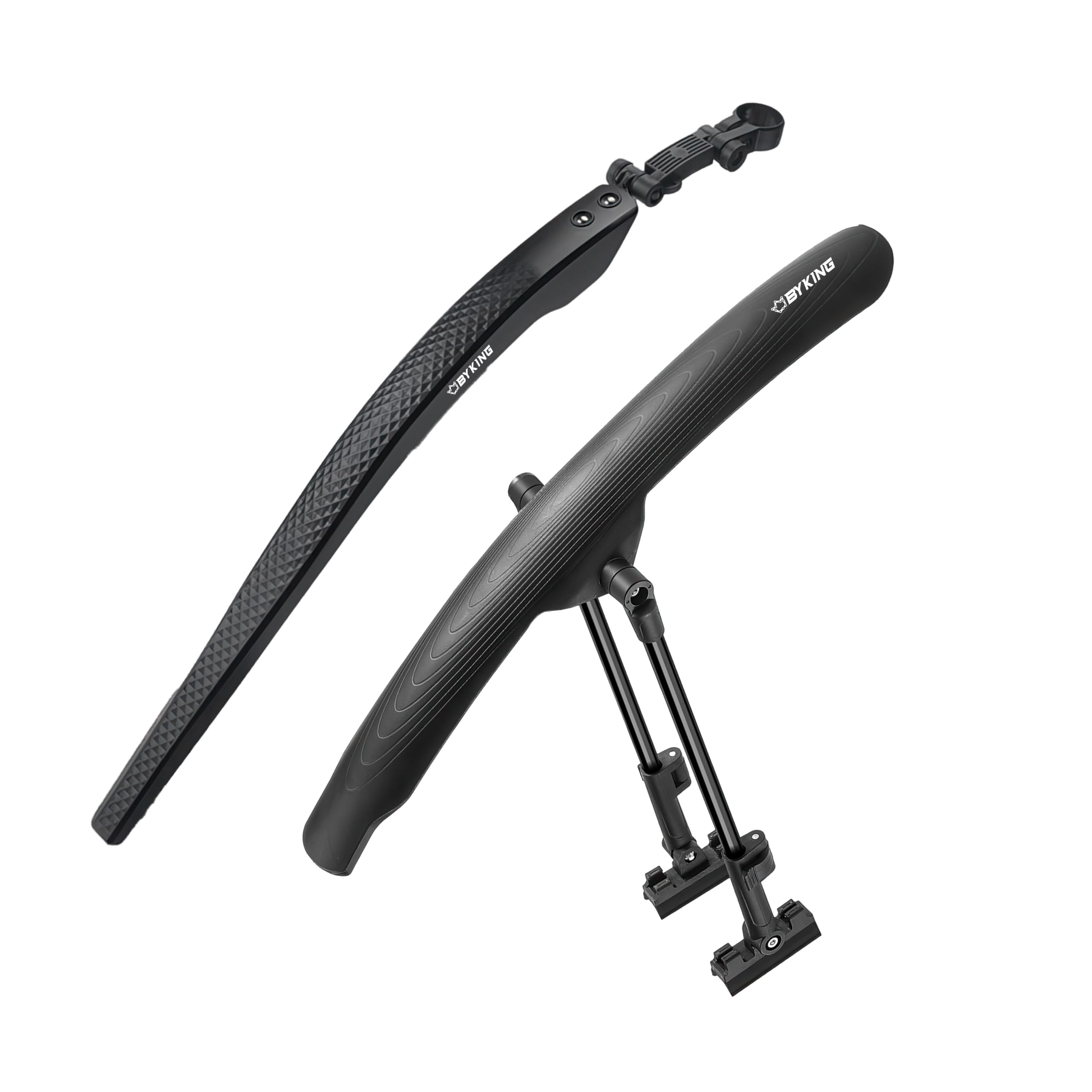 Byking Bike Mudguard, Bicycle Mudguard Road Bike and Gravel Bike, Adjustable Front and Rear Mud Guards Set For 700c Wheels. Strong Cycle Mudguards For Bikes.