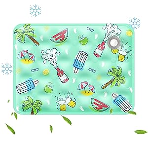 Alfombrilla de refrigeración para mascotas, manta de refrigeración para gatitos, cama de refrigeración para perros, almohadilla fría portátil para perros y gatos, alfombrilla de refrigeración