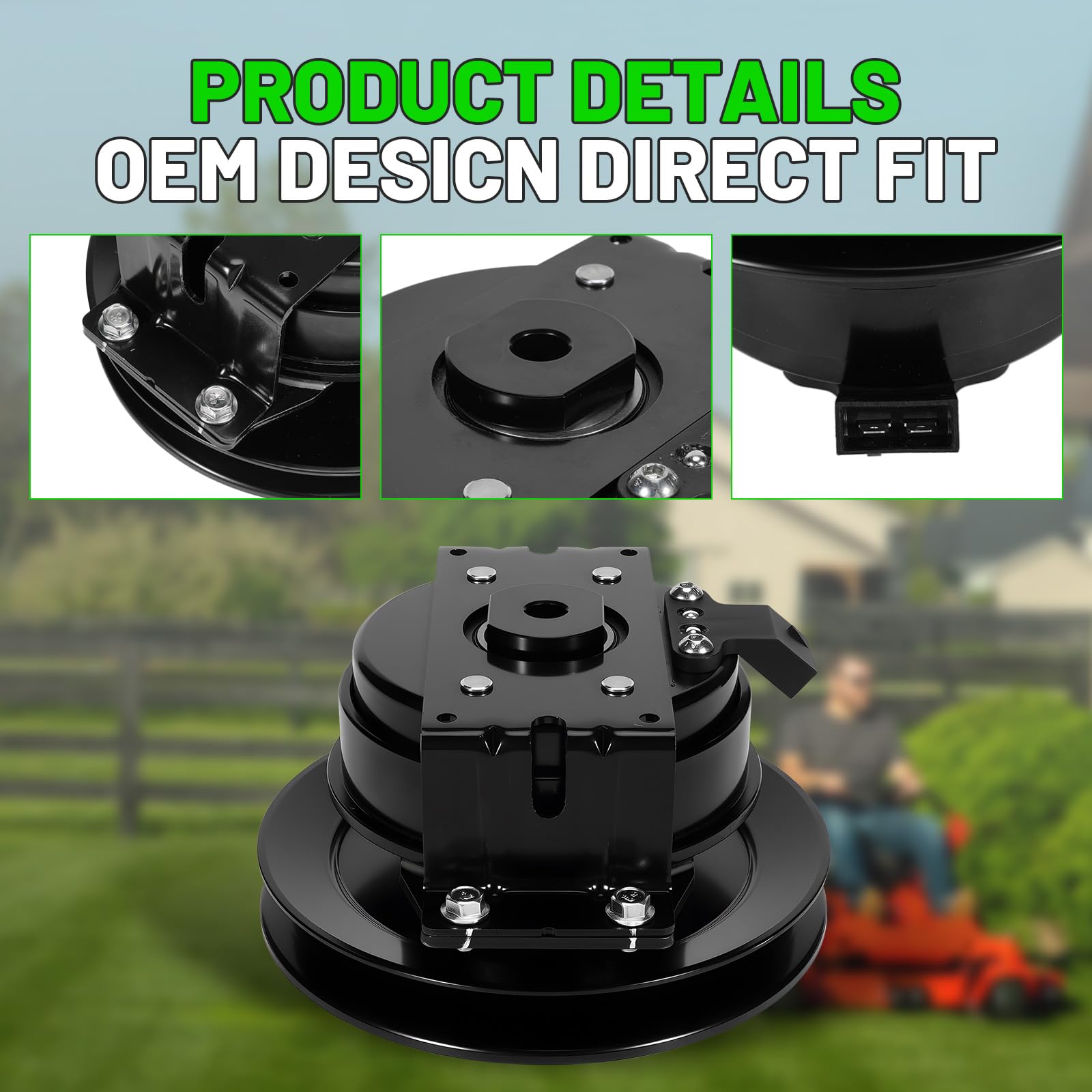 leaptrend 59118500 - Embrague eléctrico PTO compatible con Ogura, Ariens Apex, Gravely ZT HD Pro-Turn Z 44 48 52 60 sustituye a 53797600 05118900 cortacésped de giro cero