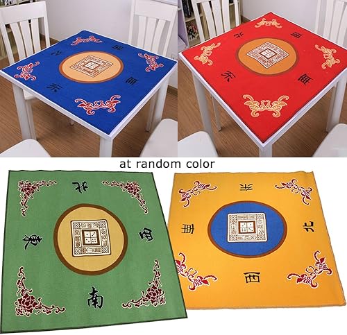 Miniatura 3 de Birsppy We Pay Your Sales - Funda de mesa libre de impuestos + bolsa negra de 166 azulejos con juego de mahjong americano con costuras azules