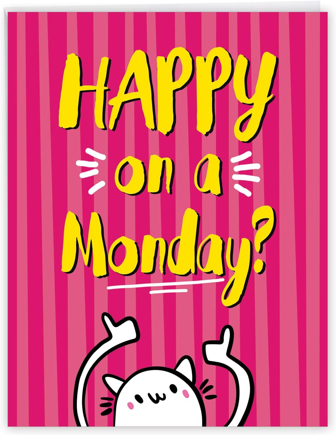 Happy Monday Images Funny Amazon.com : Nobleworks, Happy Monday - Jumbo Retirement Card Funny (8.5 X  11 Inch) - Funnk Pink Farewell Card For Women J3219Rtg-Us : Office Products