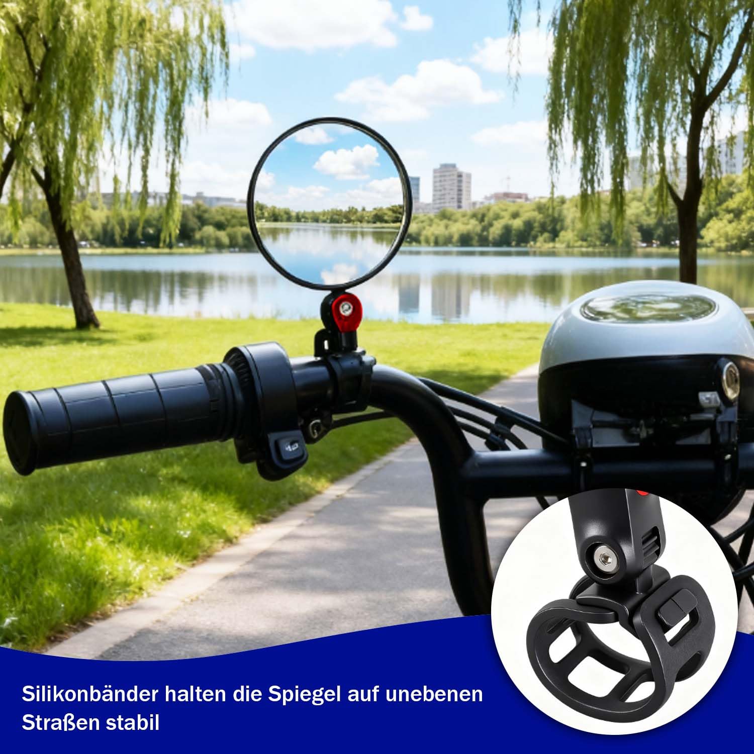 Scooter retrovisore per scooter,compatibili con MAX G30 G2 G3 ZT3 Pro GT3 F3 E3, specchietto retrovisore grandangolare regolabili Accessori