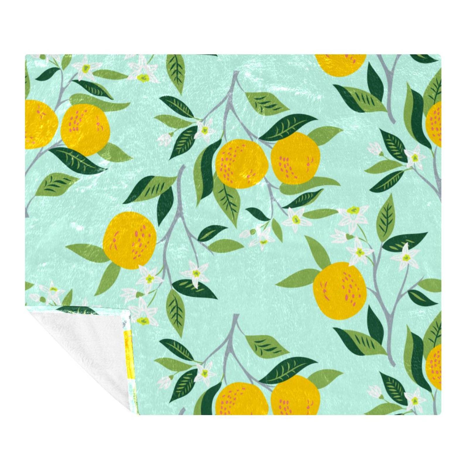 Couverture pour canapé et voyage Ripen Oranges, plaid doux en microfibre pour vos soirées