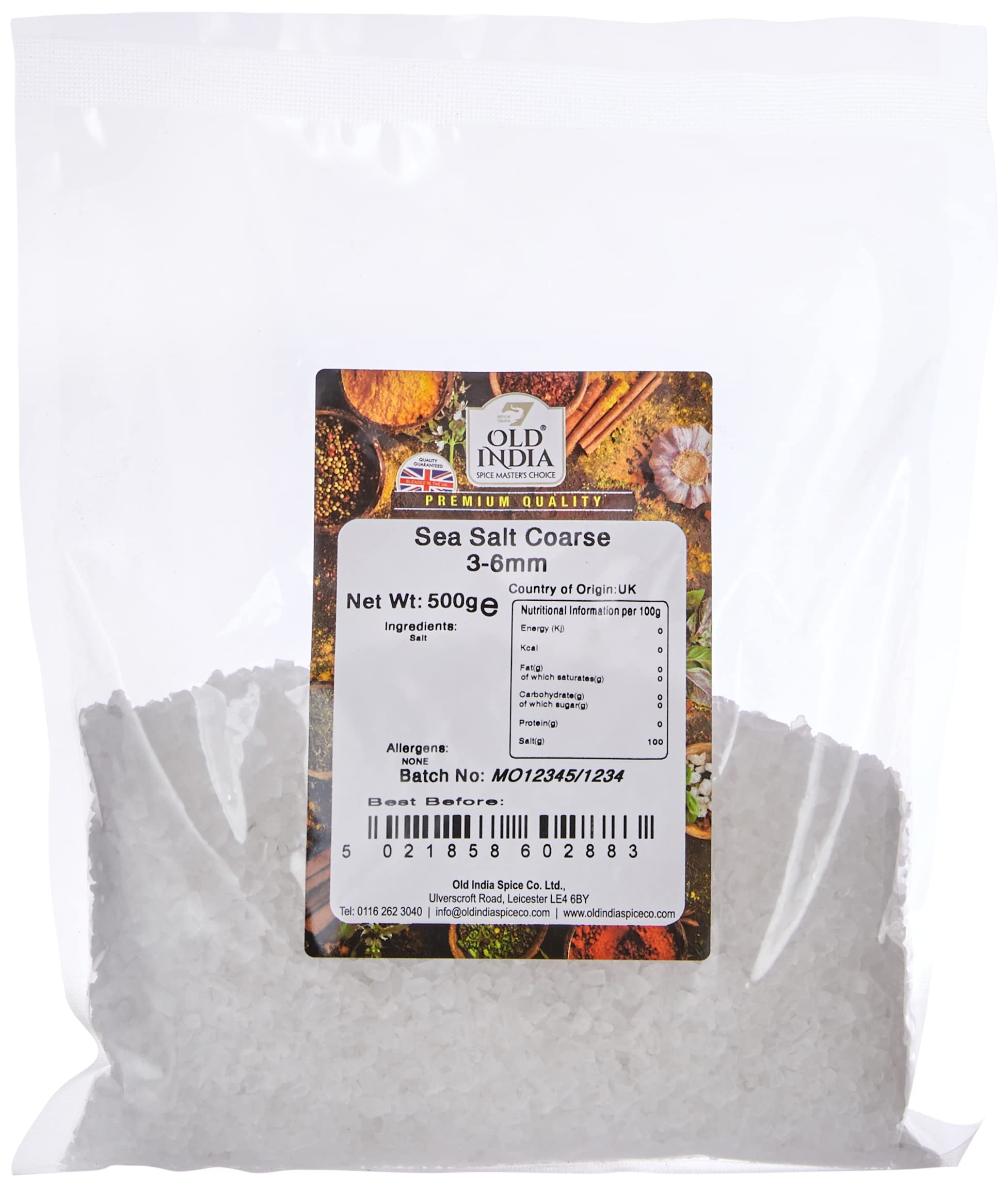 Old India Sea Salt Coarse 3-6mm 500g