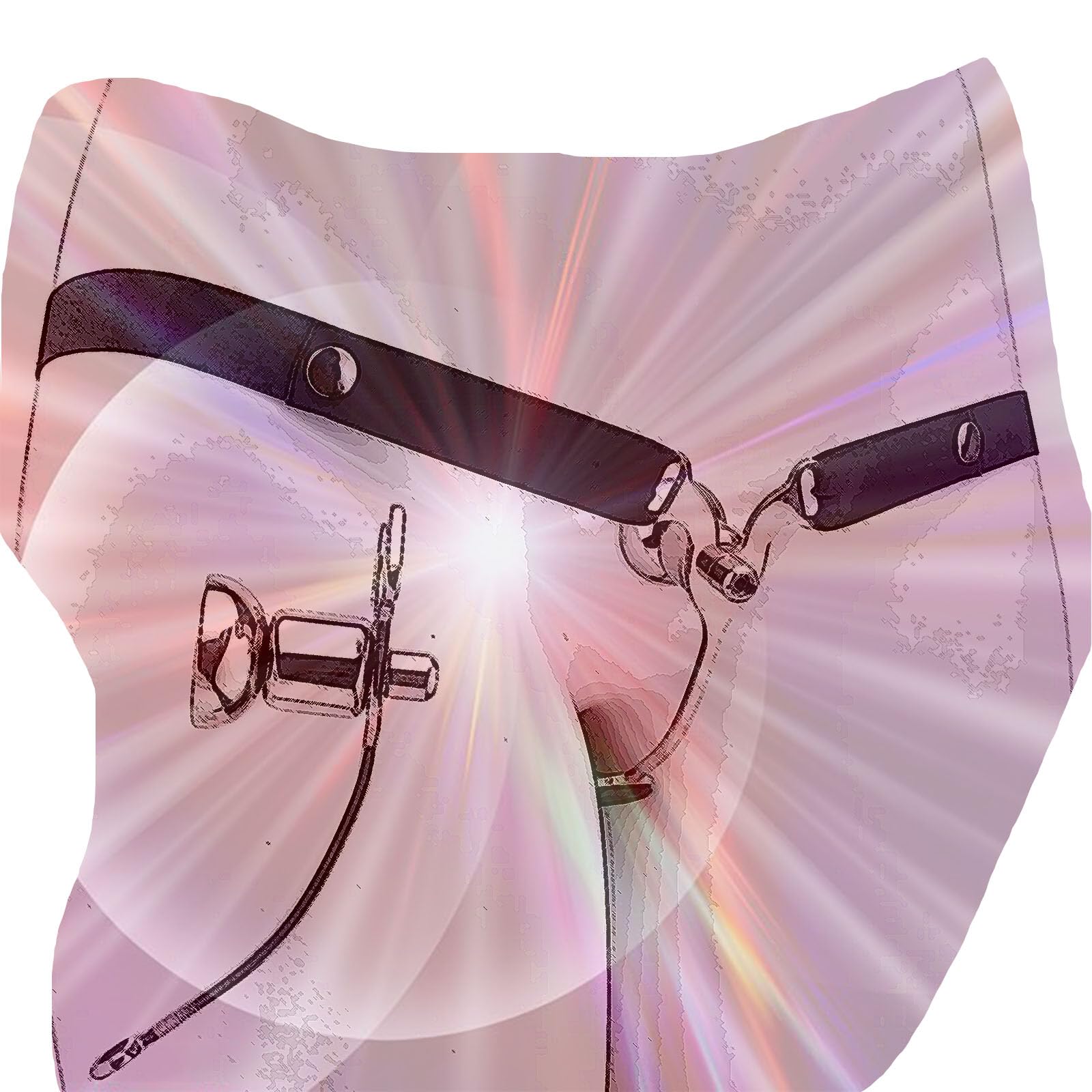 Speciale gabbia piatta in metallo per travestimento maschile Sissy, dispositivi in ​​metallo negativo invertito maschile con cintura elastica in vita 3233 -ITHA02a