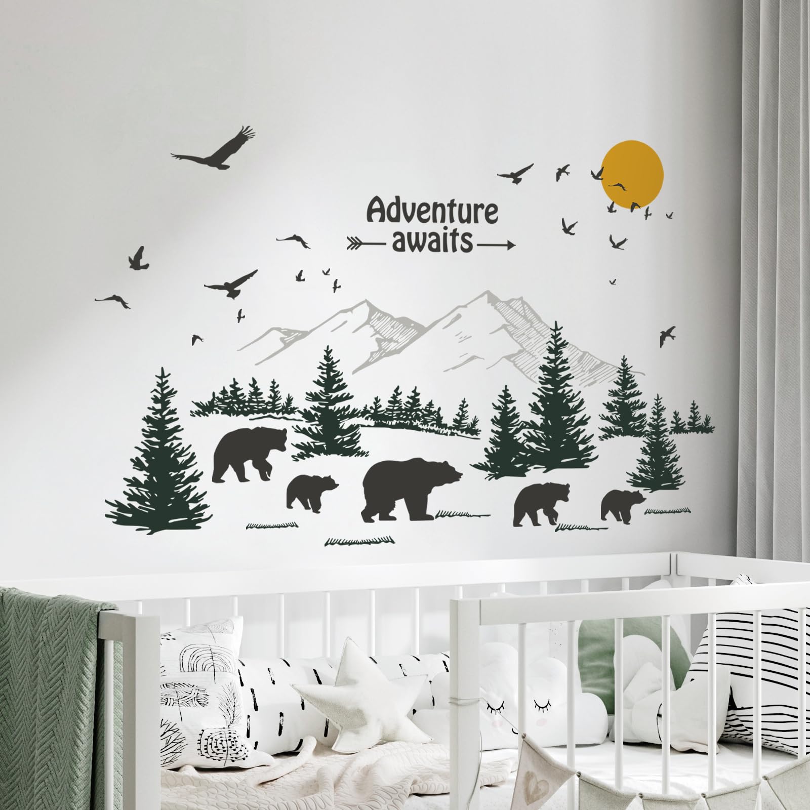 RoomMates 42.8-in W x 58-in H Self-adhesive Animals Wall Decal in the
