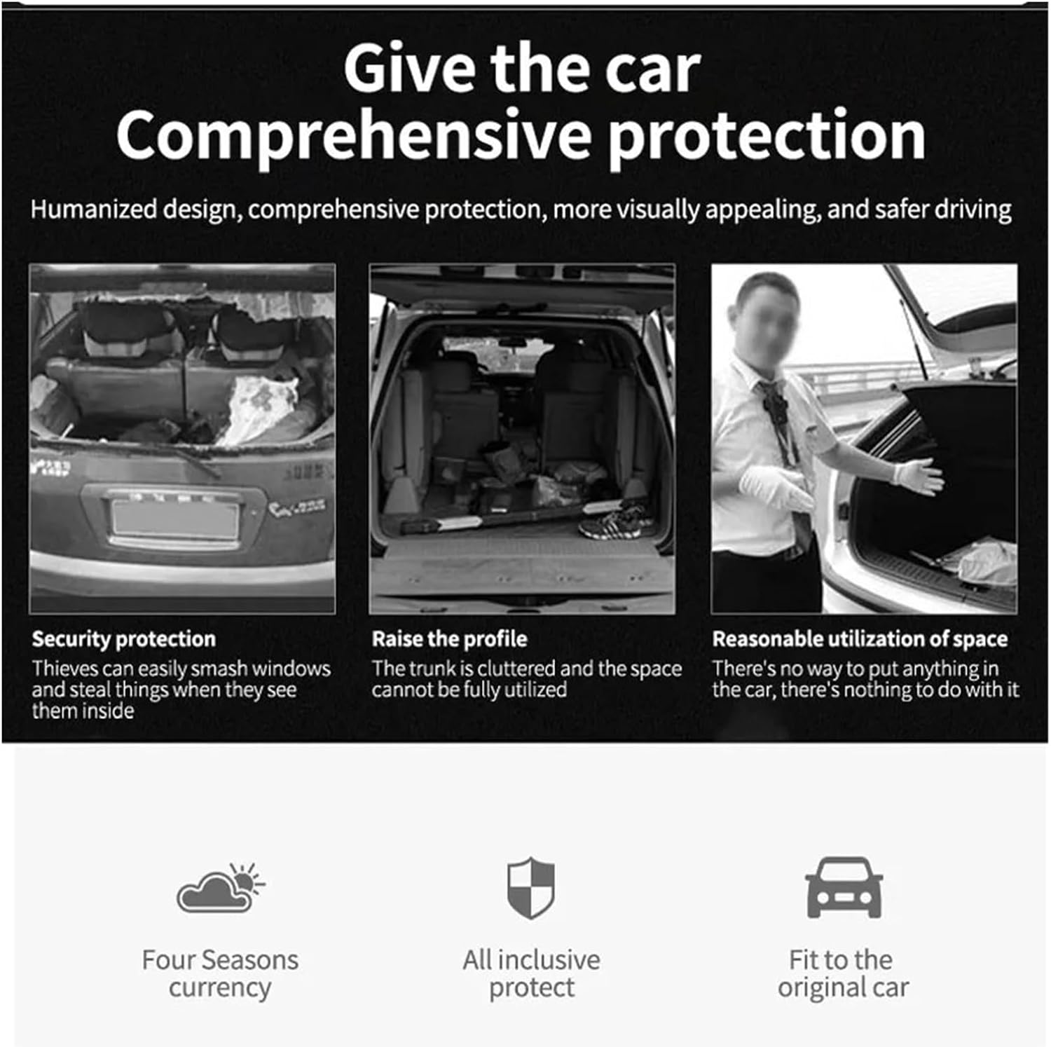 Car Trunk Curtain for FAW Bestune T55 2021 2022 2023 2024 2025 2026 Retractable Rack Partition Cargo Shelters Auto Accessories(Carbon Fiber Skin)