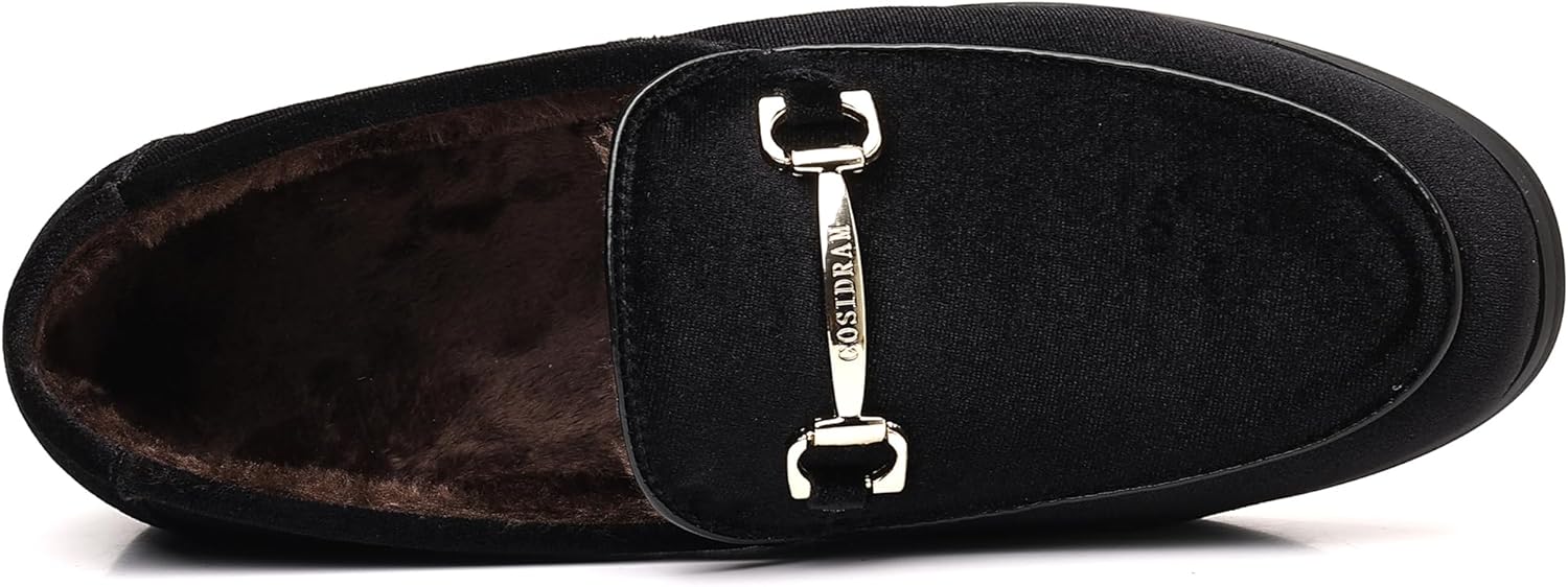 COSIDRAM Mens Dress Shoes Loafers Business Classic Suede Luxury Copper Chain Party Wedding Moccasins for Male - Image 4