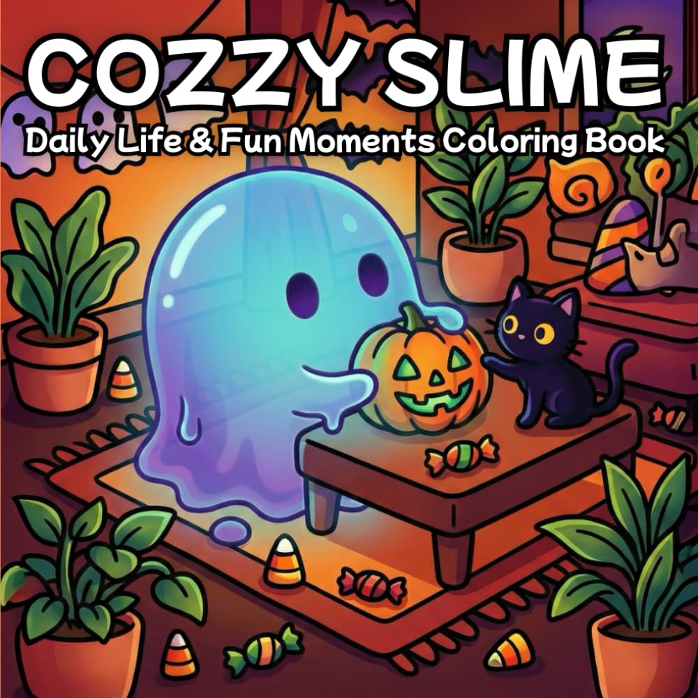 Cozy Slime: Daily Life & Fun Moments Coloring Book (Little Slime Coloring Series Vol.)