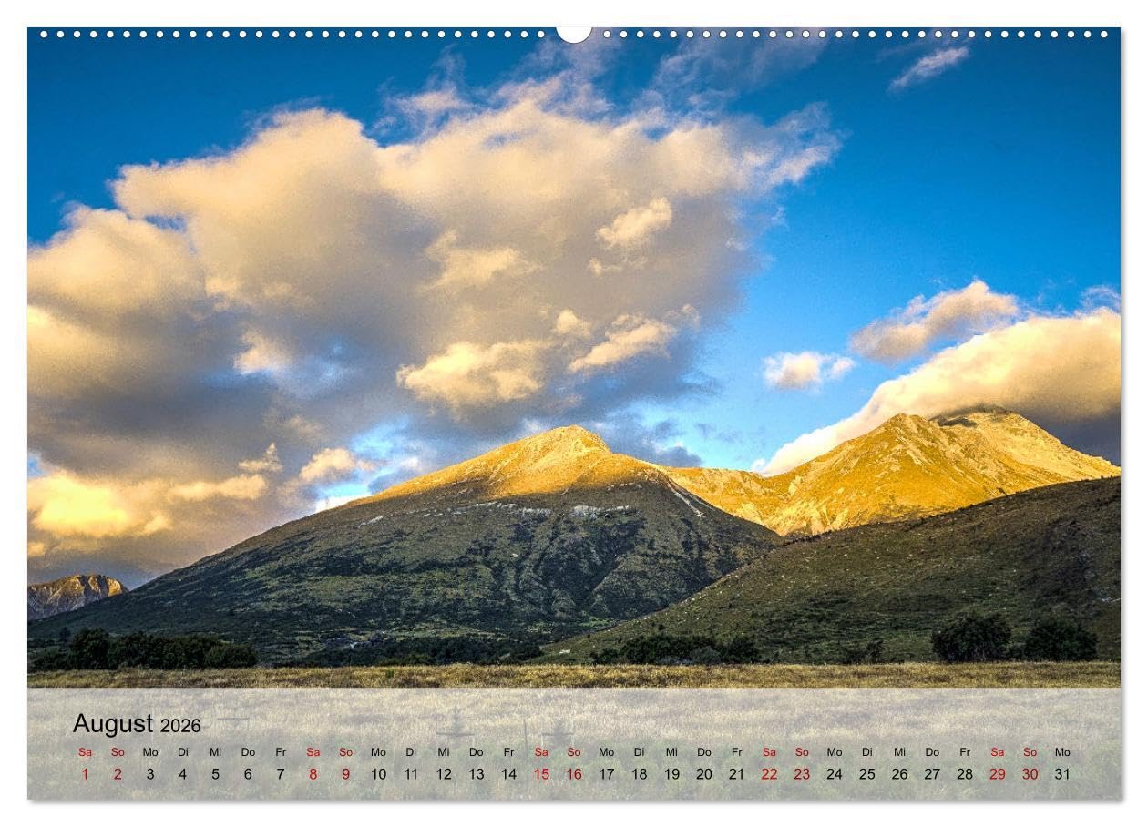 Magische Bergwelten der Erde (hochwertiger Premium Wandkalender 2026 DIN A2 quer), Kunstdruck in Hochglanz: Stimmungsvolle Naturaufnahmen von Bergregionen in geheimnisvollem Licht (CALVENDO Natur)