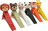 Vista 4 de Pekasa - Tope de puerta para niños, diseño galardonado, tope de puerta de goma resistente, funciona en cualquier superficie de piso y cualquier tipo