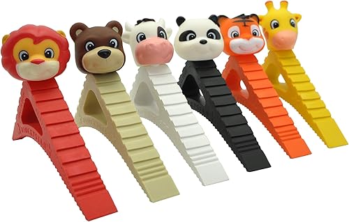 Miniatura 4 de Pekasa - Tope de puerta para niños, diseño galardonado, tope de puerta de goma resistente, funciona en cualquier superficie de piso y cualquier tipo