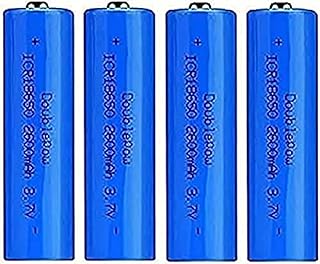 ILOJ Ba, 3.7V ium Ba, Li-ion Ba, 2600mAh Large Capacity Ba Button Top Ba for Flashlight, Doorbells, Headlamps, RC Cars Etc(4 Pack)
