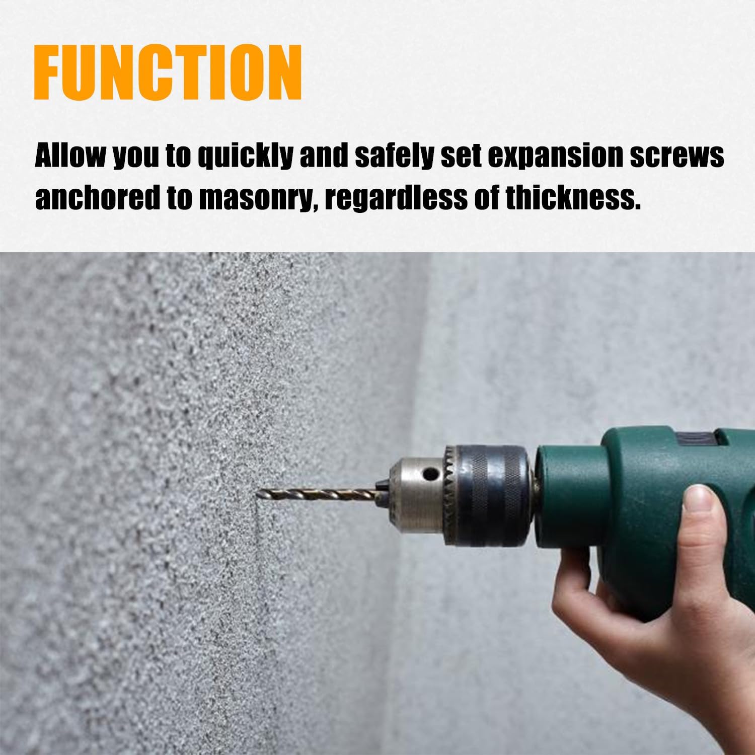 RANSOTO 870 Screw Anchor Expander Hollow Wall Set Tool Compatible with Greenlee 84305 Power Drill Part Caulking Anchor Size 3/8"-16