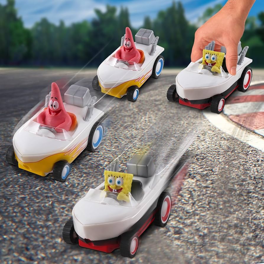 スポンジ・ボブ★パトリック2種 Amazon.co.jp: スポンジボブ スクエアパンツ プルバック 2個